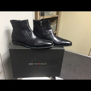 Men’S Bruno Magli “Raspino” Leather Boots - Sz 10